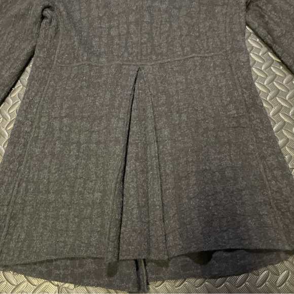 Eileen Fisher Wool Cotton Blend Sweater Jacket Size Small Black - Picture 9 of 11